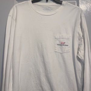 Vineyard Vines White Long Sleeve Shirt Large
